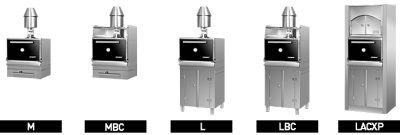 Печь угольная Josper Classic HJX-45 L/Burgundy