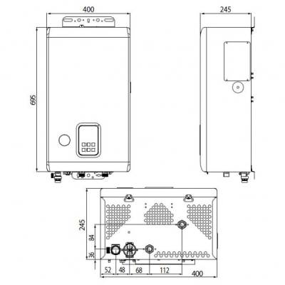 Настенный электрический котел Navien EQB-08HW